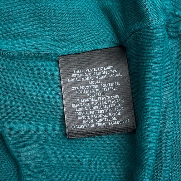 Maeve Anthropologie Dress Women L Azores Teal Blue Midi Boho Casual Coastal - Picture 9 of 11